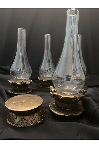 Momi nostaljik eskitme cam mumluk şamdan