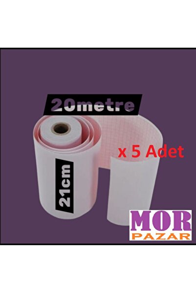 Umur Ekg Kağıdı 210mmx20m - 5 Rulo 21cm Rulo
