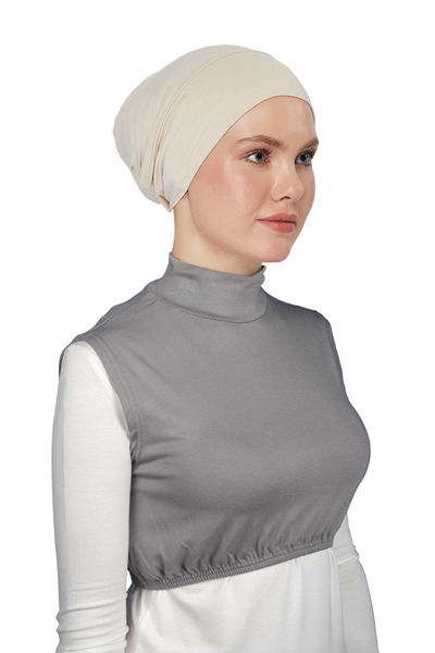 Altobeh Gât cu mânecă zero, cu gât întreg, din bumbac pieptănat, pentru femei...