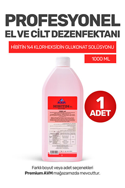 aquamed Hibitin %4 Klorheksidin Glukonat Solüsyonu – El ve Cilt Hijyeni İçin ...