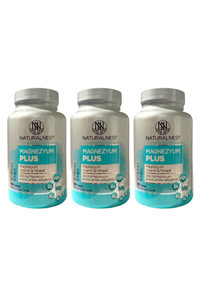 Naturalnest Magnezyum Plus 90 Tablet (3 Adet)