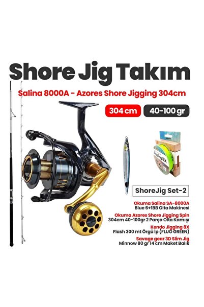 Okuma Salina SA-8000A Olta Makinesi - Azores Slow Jig 193cm Max Jig 250gr Olt...