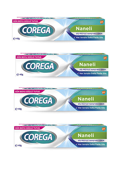 Corega Naneli Diş Protez Yapıştırıcı Krem 40 Gr * 4 adet