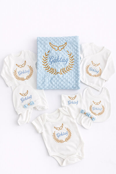 10 Special Names Newborn Set Angel Wing Embroidered Name You Must Write