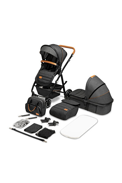 Lionelo Carucior 2 in 1, Lionelo, Amber, Cadru aluminiu, Cu landou intarit si...