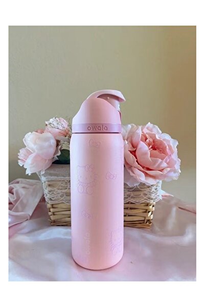 owala زجاجة مياه معزولة من الفولاذ المقاوم للصدأ من FreeSip مع شفاطة (وردي، 3...