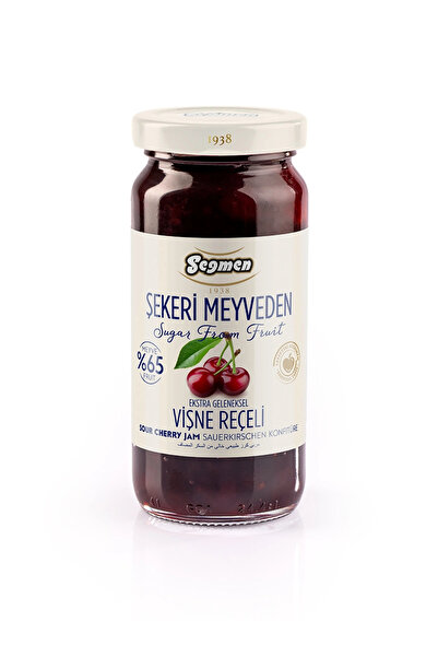 Seğmen Şeker Ilavesiz Vişne Reçeli Kavanoz 270g