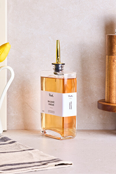 Perotti Molivet Gold Kapak 350ml Cam Yağdanlık-sosluk-sirkelik