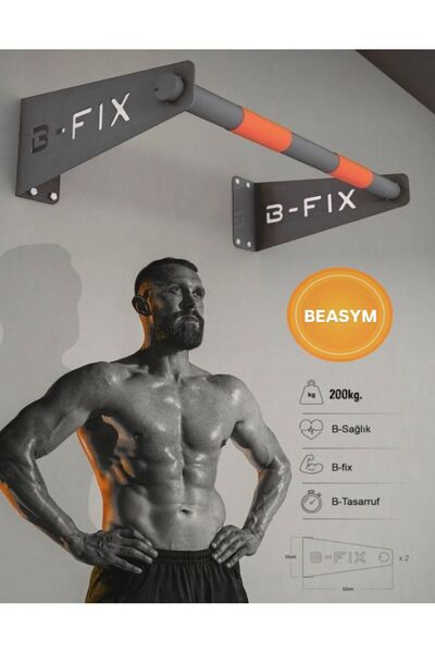 Beasym Barfiks Aleti - Barfiks Demiri - Barfix Çubuğu (Siyah)