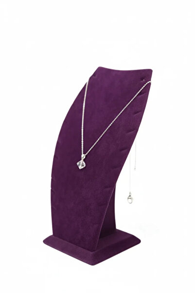 MeGass Dekor قلادة من الجلد السويدي موديل دبي باللون الأرجواني مقاس 25/12 سم ...