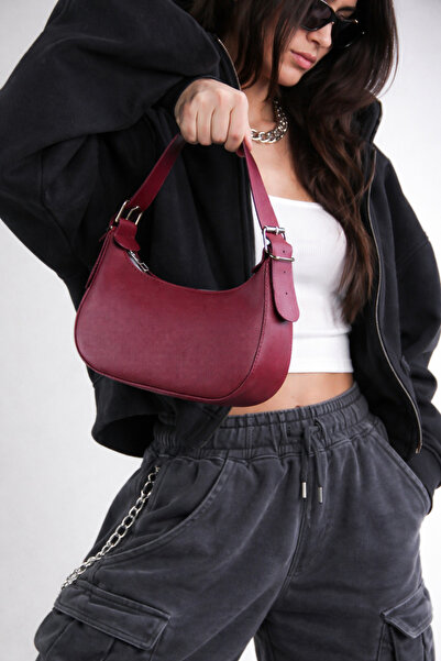 REVENKO Pera Жіноча сумка через плече бордового кольору