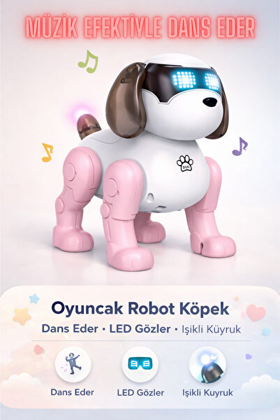 YILDIRIM OYUNCAK Dans Eden Robot Köpek Müzikle Senkronize Hareket Eden Kuyruk...