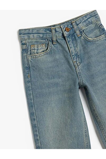 Koton Pantaloni din blugi cu buzunar drept Jean drept din bumbac