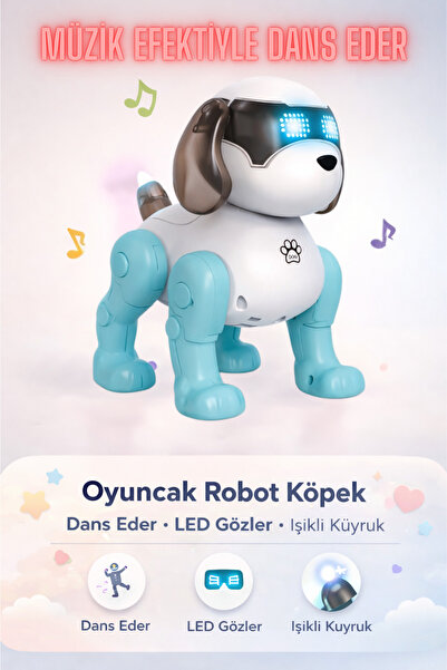 YILDIRIM OYUNCAK Dans Eden Robot Köpek Müzikle Senkronize Hareket Eden Kuyruk...