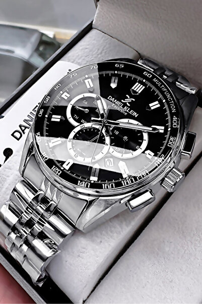 Daniel Klein Özel Kutulu Erkek Kol Saati Exclusive 3 Atm Su Geçirmez Gümüş Re...