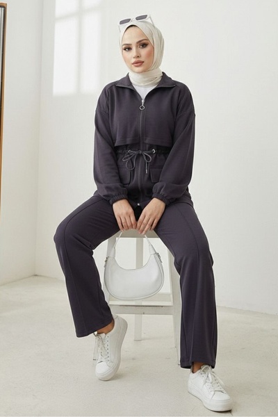 Bestenur Kapak Cepli İkili Takım 1652 - Antrasit