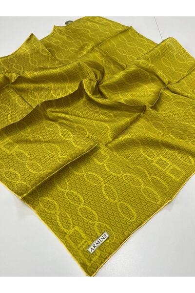 Armine Eșarfă de mătase - 8925D-41 - Sura - Verde ulei