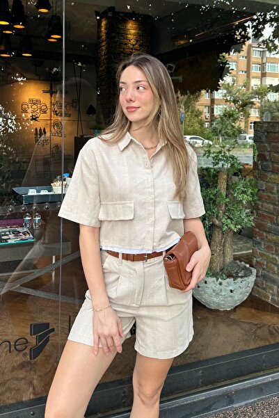 Angel Mia Σετ σορτς από φυσικό λινό - Μεμονωμένα