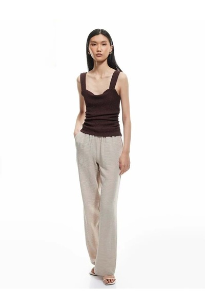 Koton Pantaloni cu talie legată, buzunare elastice și picior larg 5SAK40014EW...