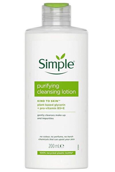 Simple Purifying Cleansing Lotion 200 ml – Hassas Ciltler İçin Rinsesiz Arınd...