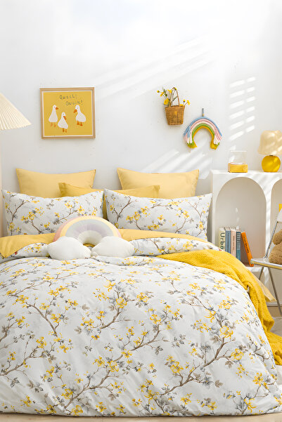 İQON Комплект двойна еластична завивка - Branch Yellow