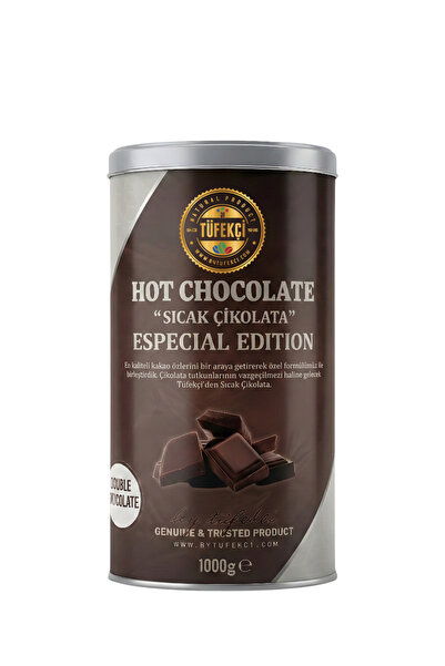 By Tüfekçi Double Chocolate Çikolata Parçacıklı Sıcak Çikolata 1000 Gr – %45 ...