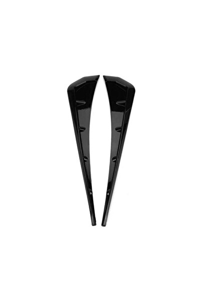 Autowise Oto Araç Universal Çamurluk Venti Honda Civic FC5 Model Vent FC5 Venti Parlak Siyah Piano Black