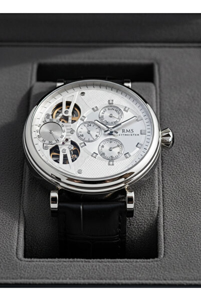 Romanson Siyah Deri Kordon Erkek Kol Saati L-RMS.1.AG1270.02