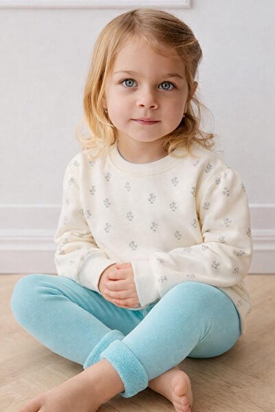 Katia&Bony İçi Havlu Çocuk Tayt Turkuaz