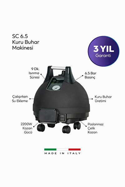 NİCE NİCEVAP SC6,5 KURU BUHAR ÜRETEBİLEN 6,5 BAR BUHARLI TEMİZLEYİCİ-ÇALIŞIRK...