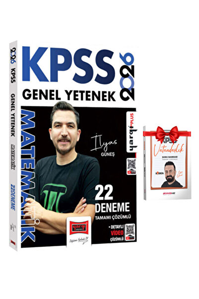 Yargı Yayınları İlyas Güneş | 2026 KPSS Genel Yetenek Tamamı Çözümlü Matemati...