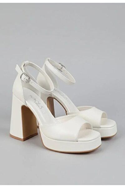 Hacıoğlu Ayakkabı Pantofi de damă cu platformă Desire cu toc gros