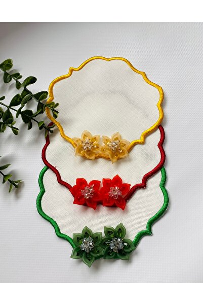 ELÇİÇEK HOME Șervețel de prezentare, șervețel de prezentare pentru cafea 3 buc