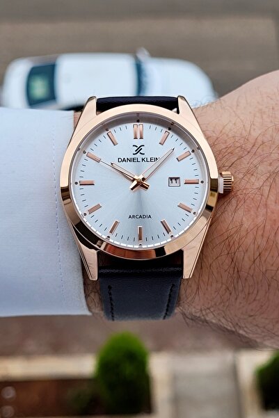 Daniel Klein Kahverengi Renk 2 Yıl Garantili Deri Kordon Erkek Kol Saati