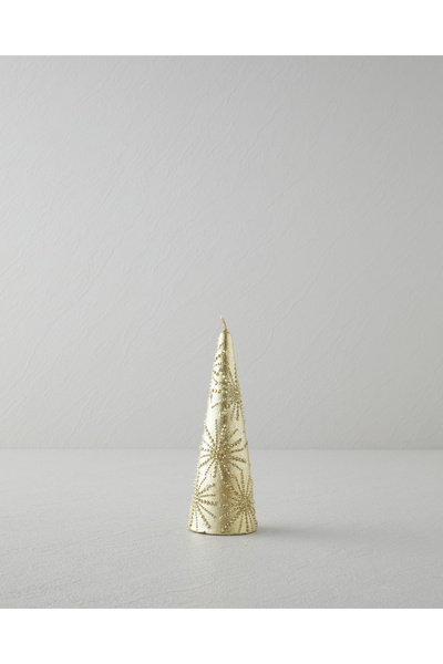 English Home White Tree Mum 15 cm Gold