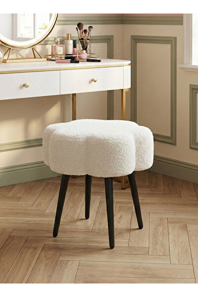 Taimi كرسي قماشي بتصميم سحابي أنيق مع أرجل معدنية، ارتفاع 45 سم × عرض 45 سم -...