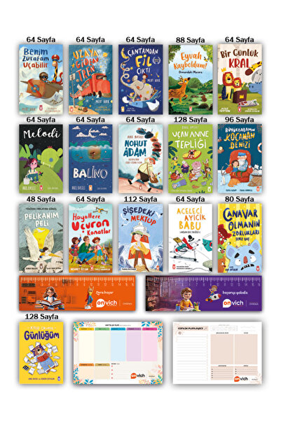 Timaş Çocuk 2. 3. Sınıf Hikaye Seti 16 Kitap - Çantamdan Fil Çıktı - Uzaya Gi...