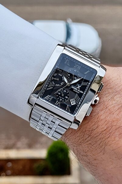 Daniel Klein Kadranı Black Kordonu Silver Renk 24 Ay Garantili Erkek Kol Saati
