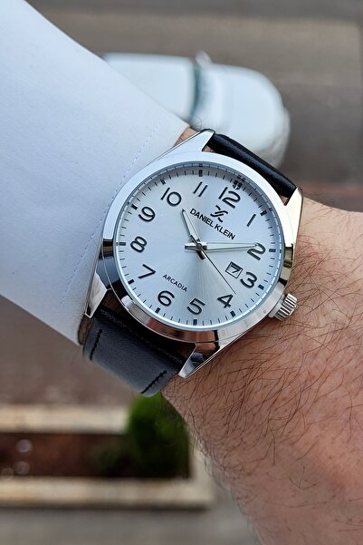 Daniel Klein Kasası Silver Kordonu Black Renk Rakamlı 42,5 Mm 24 Ay Garantili...