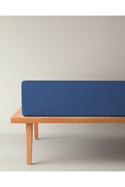 English Home Cearșaf plat din bumbac pentru o persoană, elastic, 120x200 cm, ...