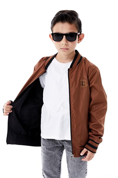 Benittokids Boy's Hooded Double-Sided Raincoat Transitional 51364