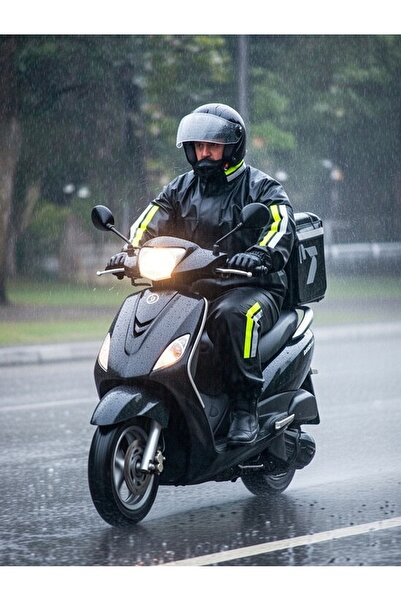 BY SCK معطف واق من المطر للدراجات النارية، عاكس للضوء، مرن، مريح، سميك، مقاوم...