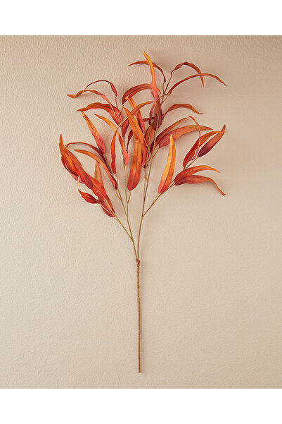 English Home Eucalyptus Spray Tek Dal Yapay Çiçek Turuncu