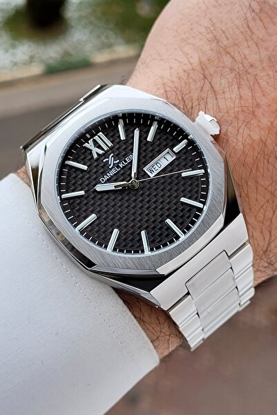 Daniel Klein 43 mm Men's Wristwatch with Dial Black Cord Gray Color Adjustabl...