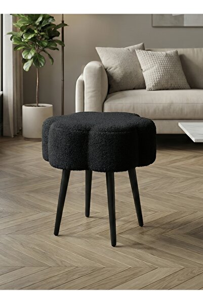 Taimi كرسي قماشي بتصميم سحابي أنيق مع أرجل معدنية، ارتفاع 45 سم × عرض 45 سم -...