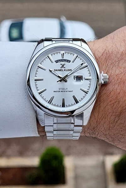 Daniel Klein Metalik Renk 2 Yıl Garantili 44 mm Paslanmaz Full Çelik Kasa Erk...