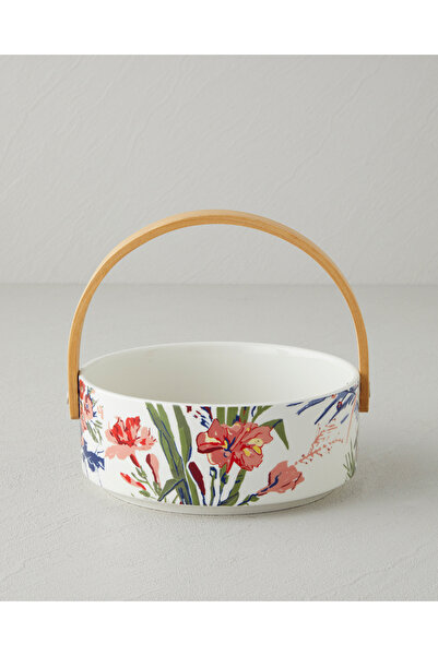 English Home Garden Serenity Stoneware Sunumluk 17x7 cm Siyah - Beyaz