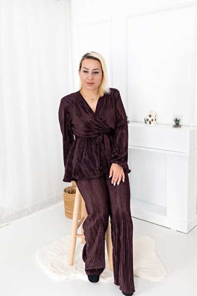 LİSAA BUTİK KADIN PİLİSELİ ALT ÜST TAKIM