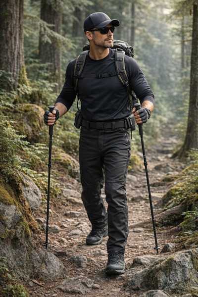 ervo tactical Pantaloni softshell negri