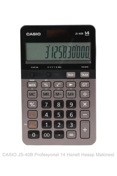 Casio JS-40B Profesyonel 14 Hane Masa Üstü Hesap Makinesi